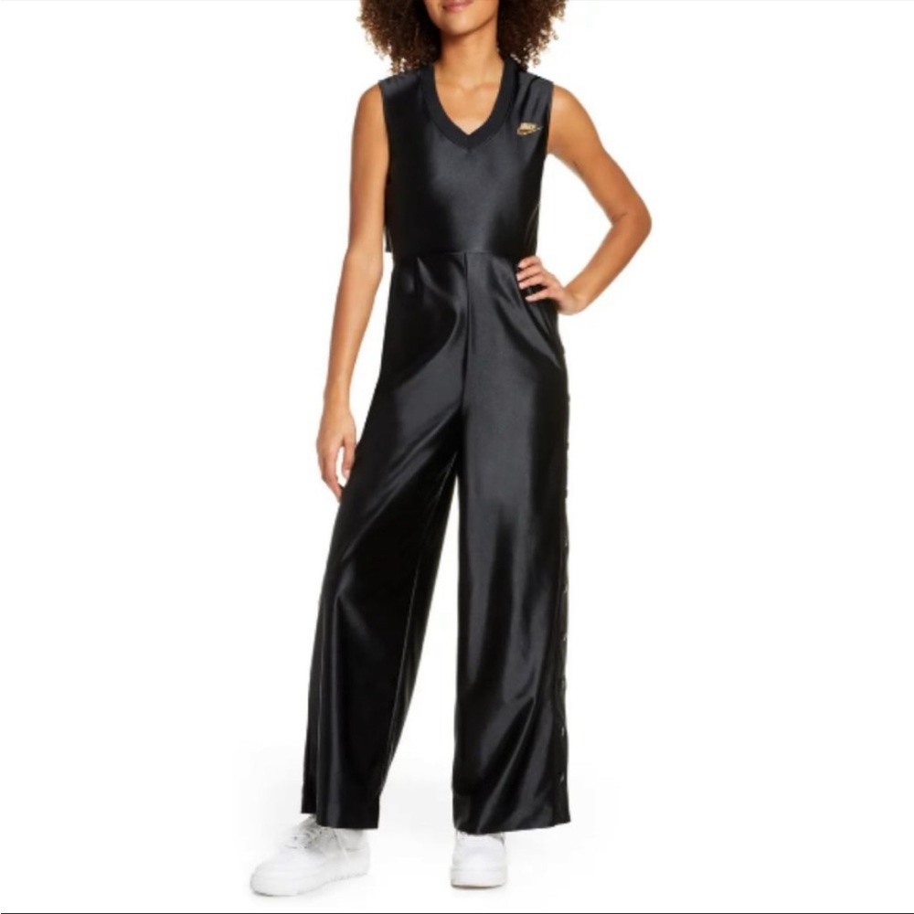 NWT Womens Nike Glam Dunk Jumpsuit - Black
